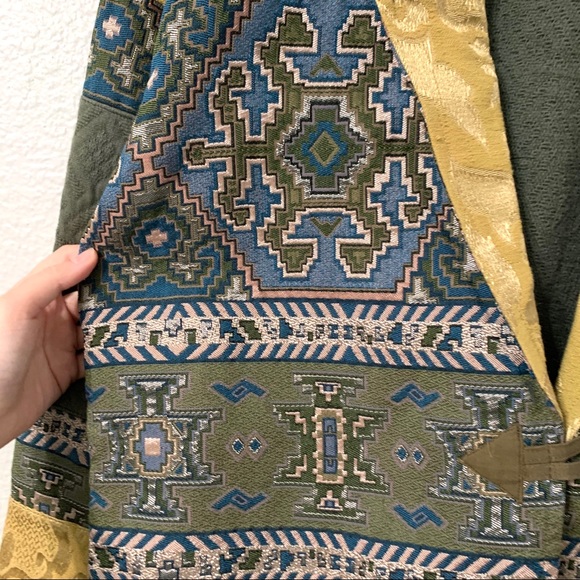 Vintage Western Aztec Print Cropped Jacket Blazer - Picture 4 of 7